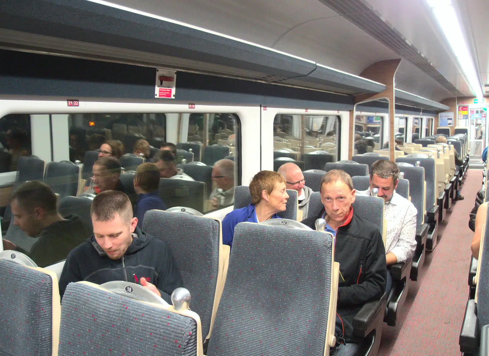 The Boy Phil scoffs his kebab on the train, from The Norwich Beer Festival, St. Andrew's Hall, Norwich, Norfolk - 26th October 2016