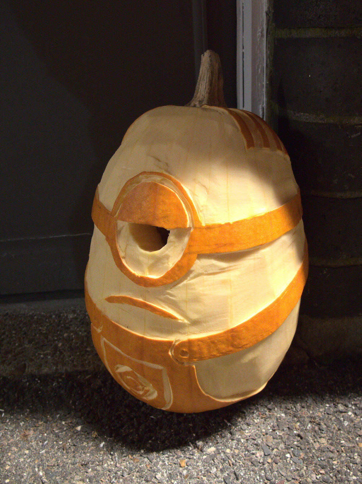 A minions pumpkin from The Norwich Beer Festival, St. Andrew's Hall, Norwich, Norfolk - 26th October 2016