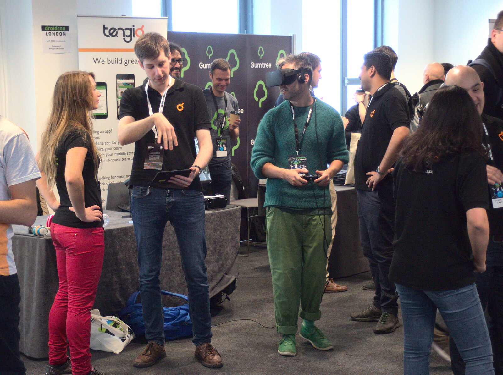 A spot of VR goes on from Droidcon 2016, Islington, London - 27th October 2016