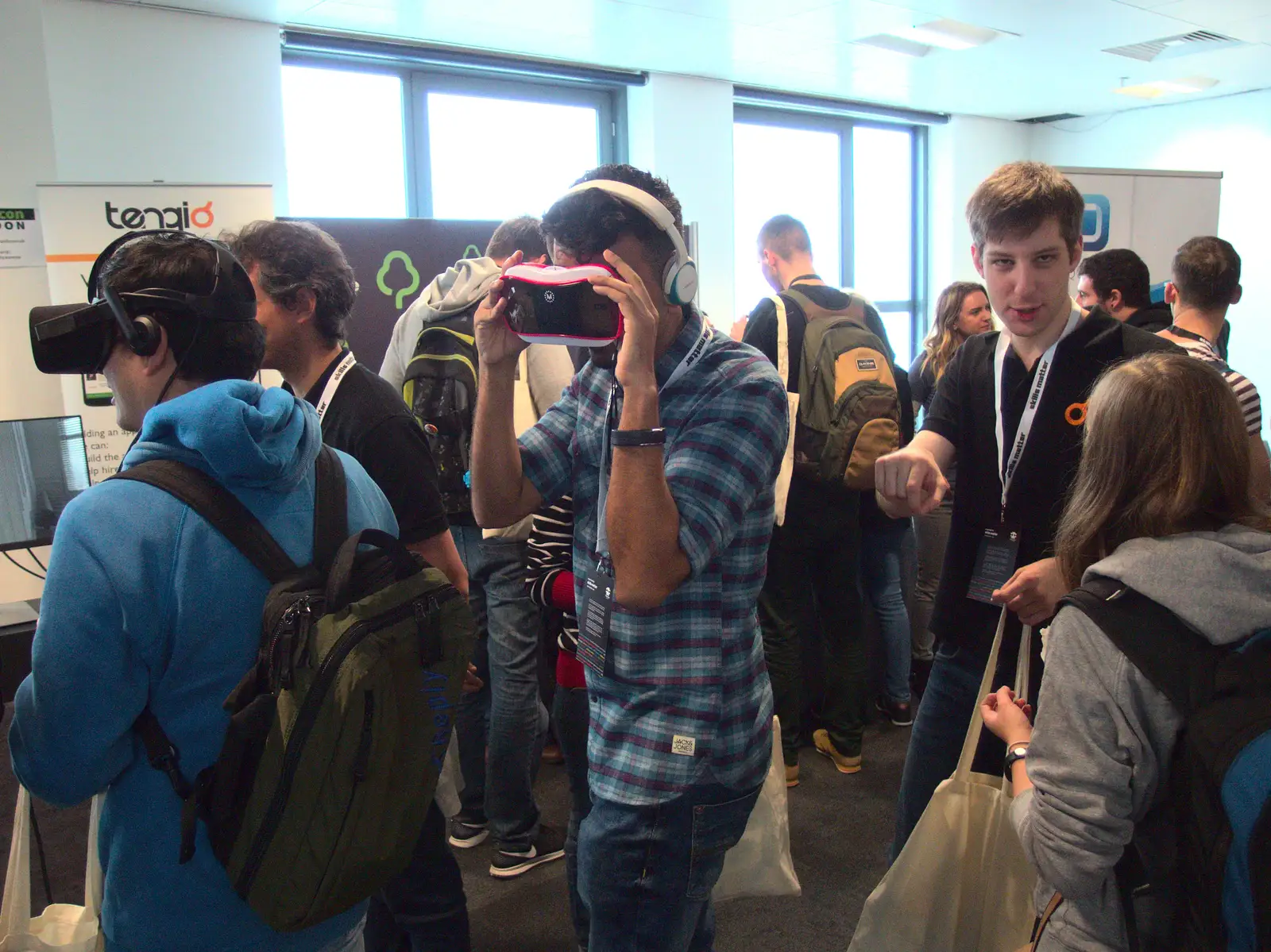 Virtual reality is a popular thing this year, from Droidcon 2016, Islington, London - 27th October 2016