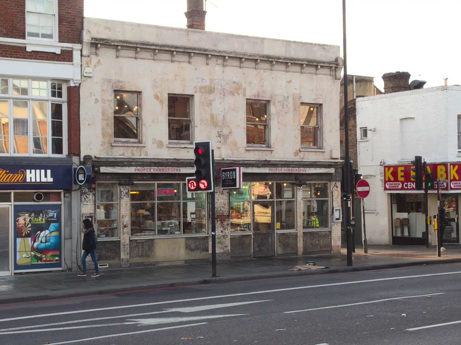 A derelict-looking 'Proper Hamburgers', from Droidcon 2016, Islington, London - 27th October 2016