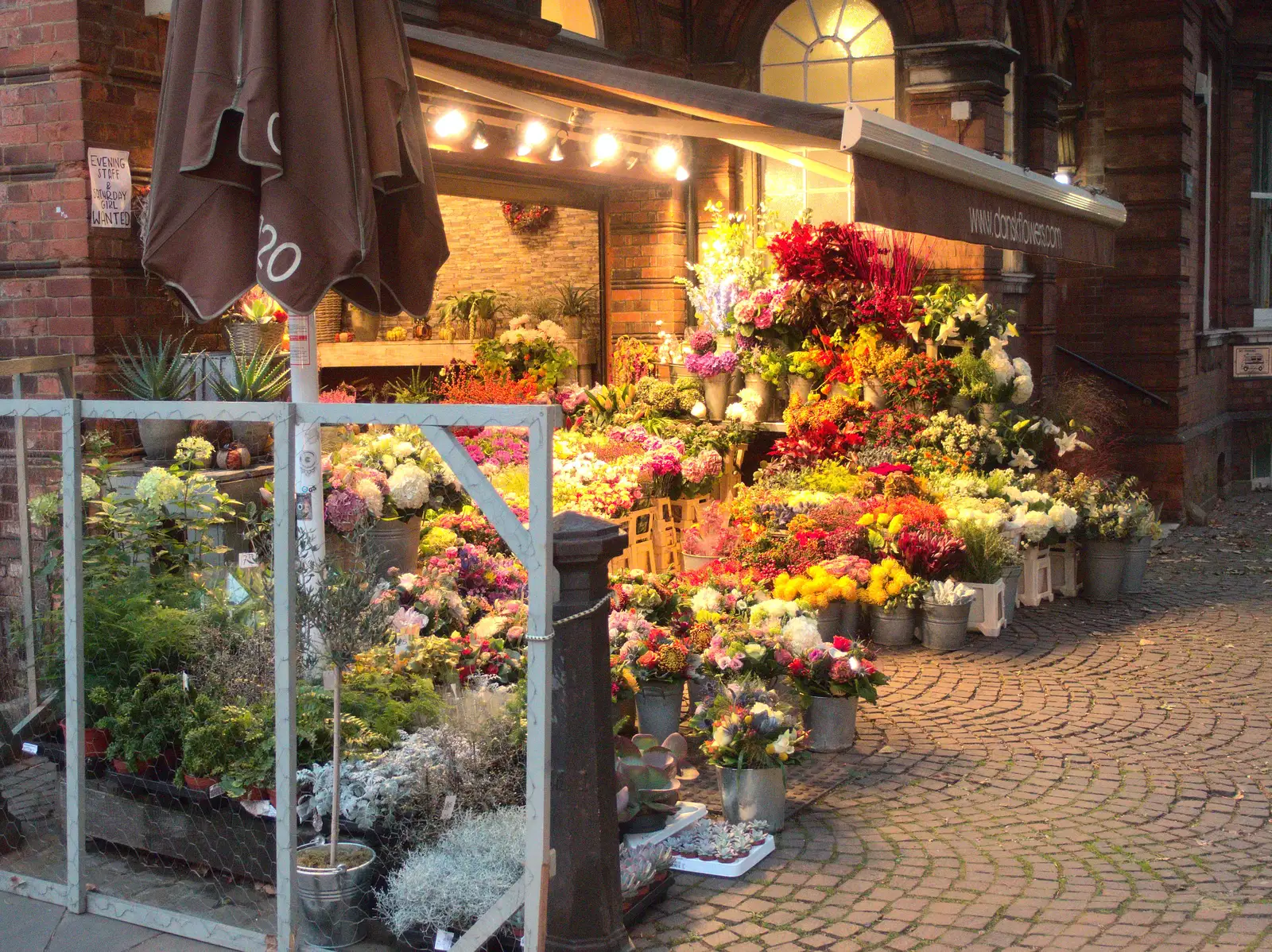 A flower shop, from Droidcon 2016, Islington, London - 27th October 2016