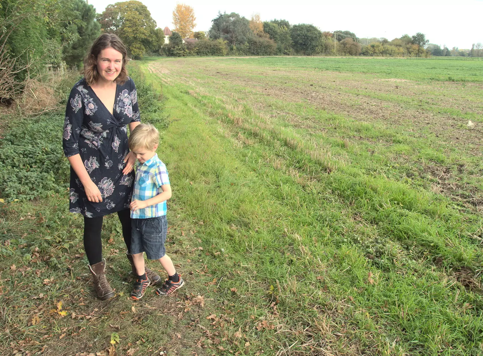 Isobel and Harry, from Tractor Rides and Pub Cellars, Brome, Suffolk - 29th October 2016