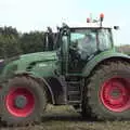 Harry and Isobel on their final lap, Tractor Rides and Pub Cellars, Brome, Suffolk - 29th October 2016