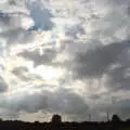 Crepuscular rays over the airfield, Tractor Rides and Pub Cellars, Brome, Suffolk - 29th October 2016