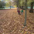 Messing around in leaves, Apples and Electromagnets, Norfolk and Suffolk - 6th November 2016