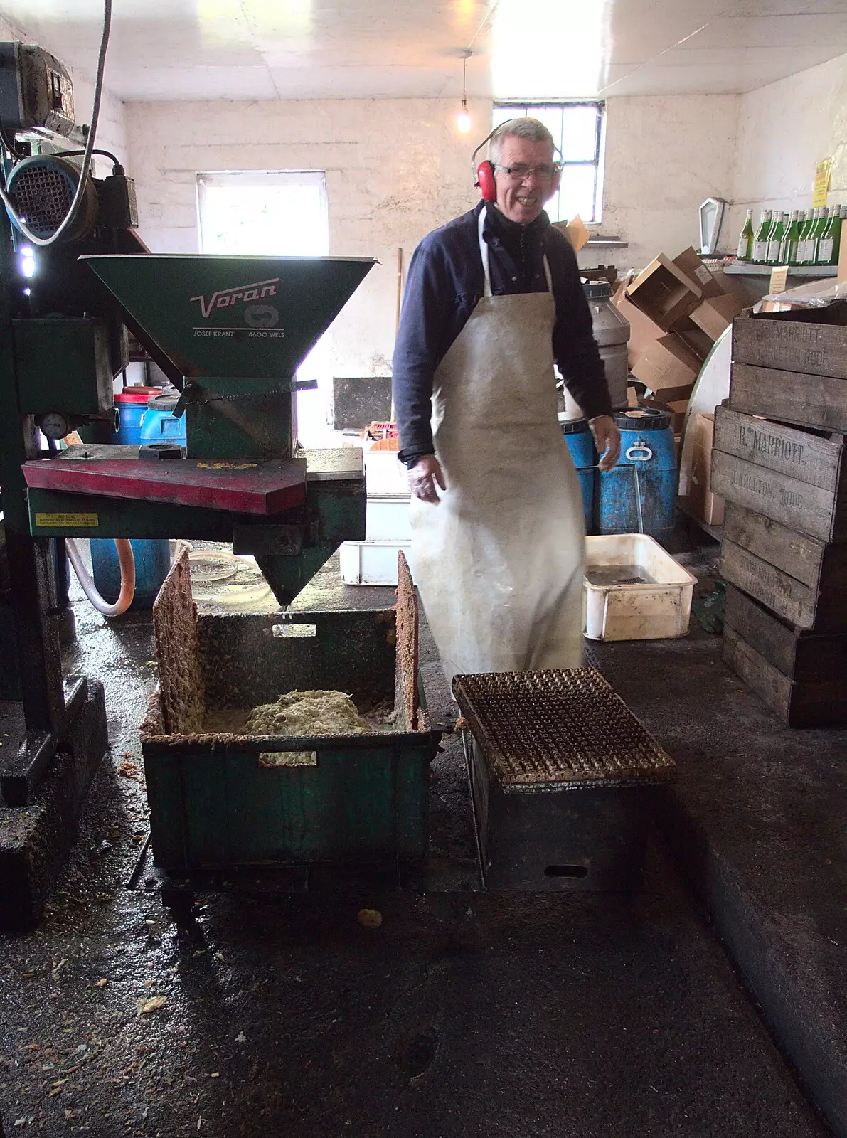 Trevor in his workshop, from Apples and Electromagnets, Norfolk and Suffolk - 6th November 2016