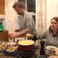 Fondue occurs, Fondue with the Swiss Massive, Gwydir Street, Cambridge - 19th November 2016