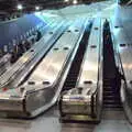 A bunch of escalators at Greenwich North station, SwiftKey Does Laser Tag, Charlton and Greenwich, London - 29th November 2016