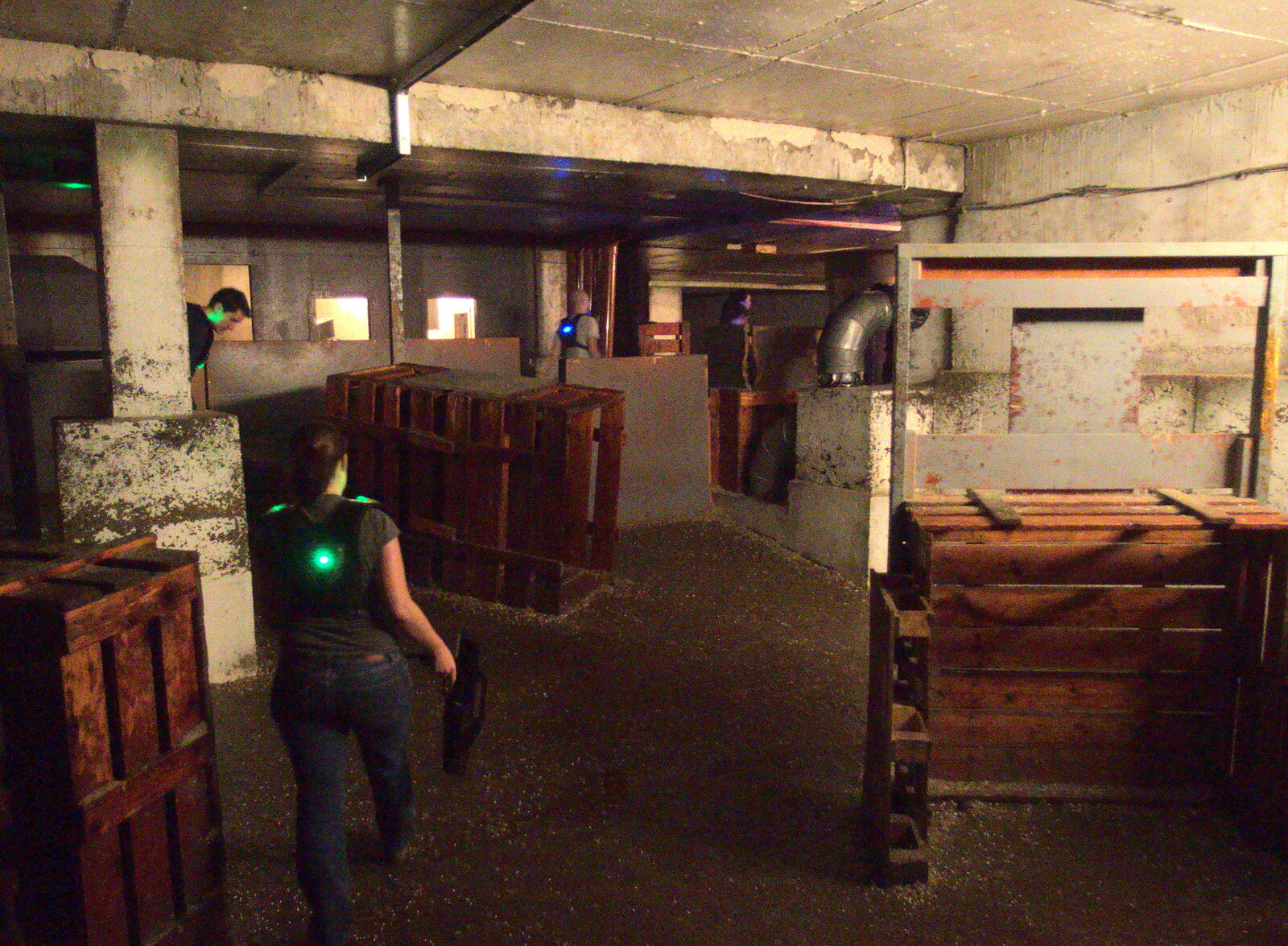 SwiftKey Does Laser Tag, Charlton and Greenwich, London - 29th November 2016: The underground lair