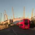 A line of buses near the O2, SwiftKey Does Laser Tag, Charlton and Greenwich, London - 29th November 2016