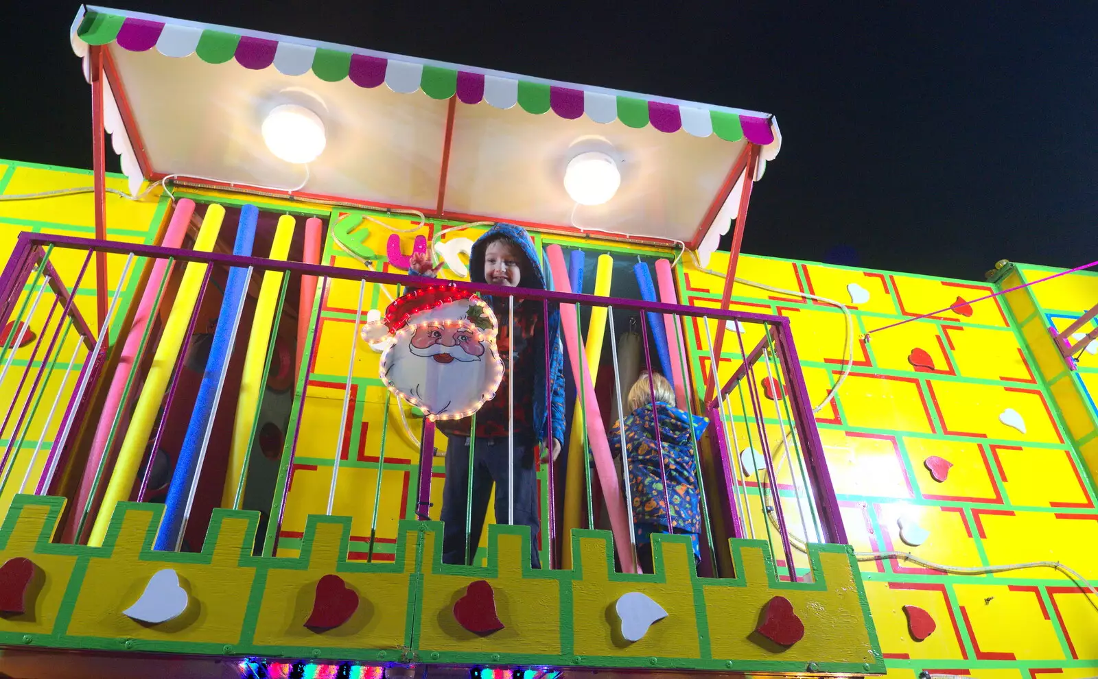 Fred and Harry in a Haunted House, from The Eye Christmas Lights, Eye, Suffolk - 2nd December 2016