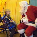 The Eye Christmas Lights, Eye, Suffolk - 2nd December 2016, Harry chats to Santa Claus