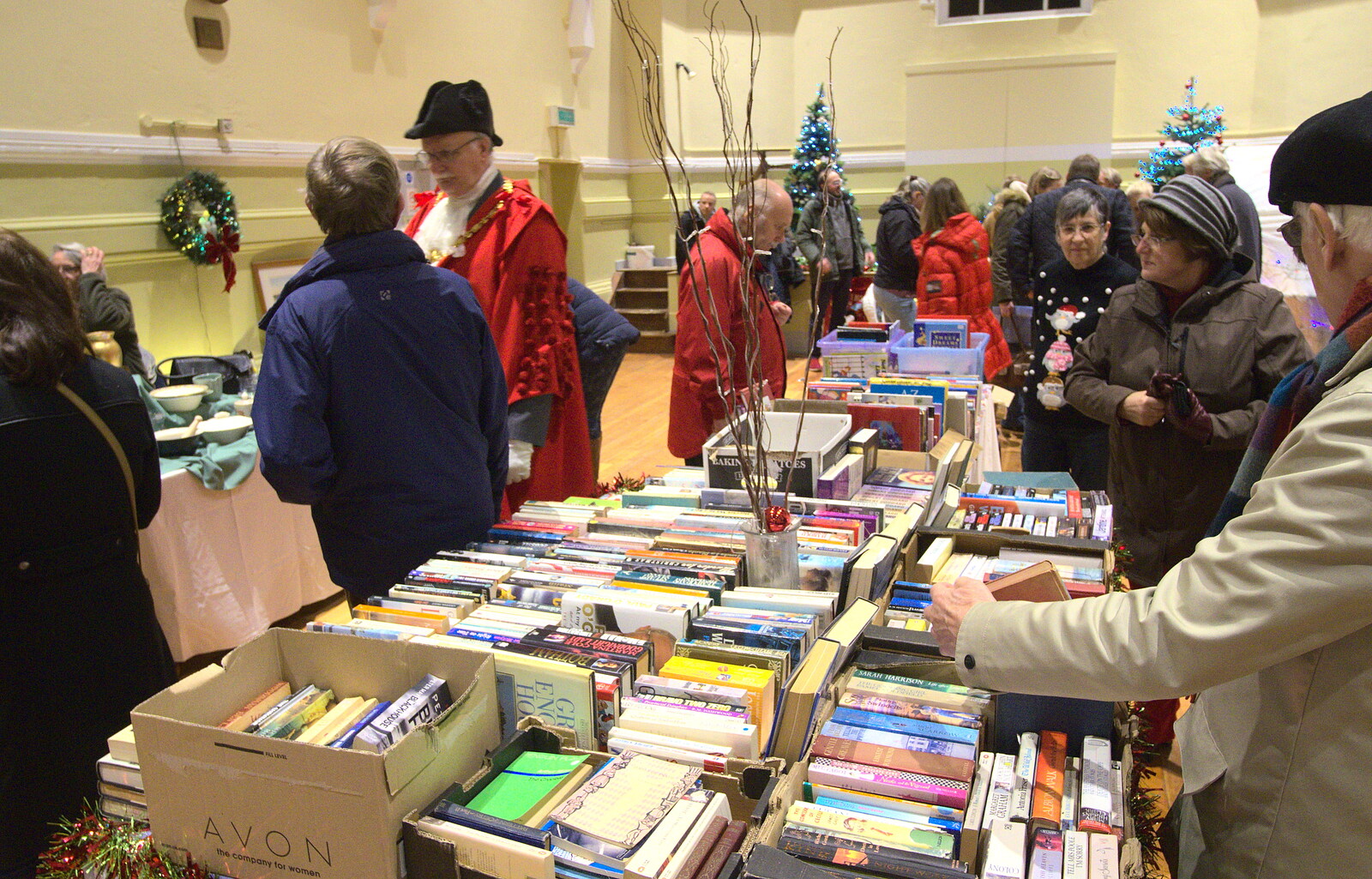 The traditional Eye Lights book sale from The Eye Christmas Lights, Eye, Suffolk - 2nd December 2016