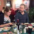 Isobel and Marc, The BSCC Christmas Dinner at The Swan Inn, Brome, Suffolk - 3rd December 2016