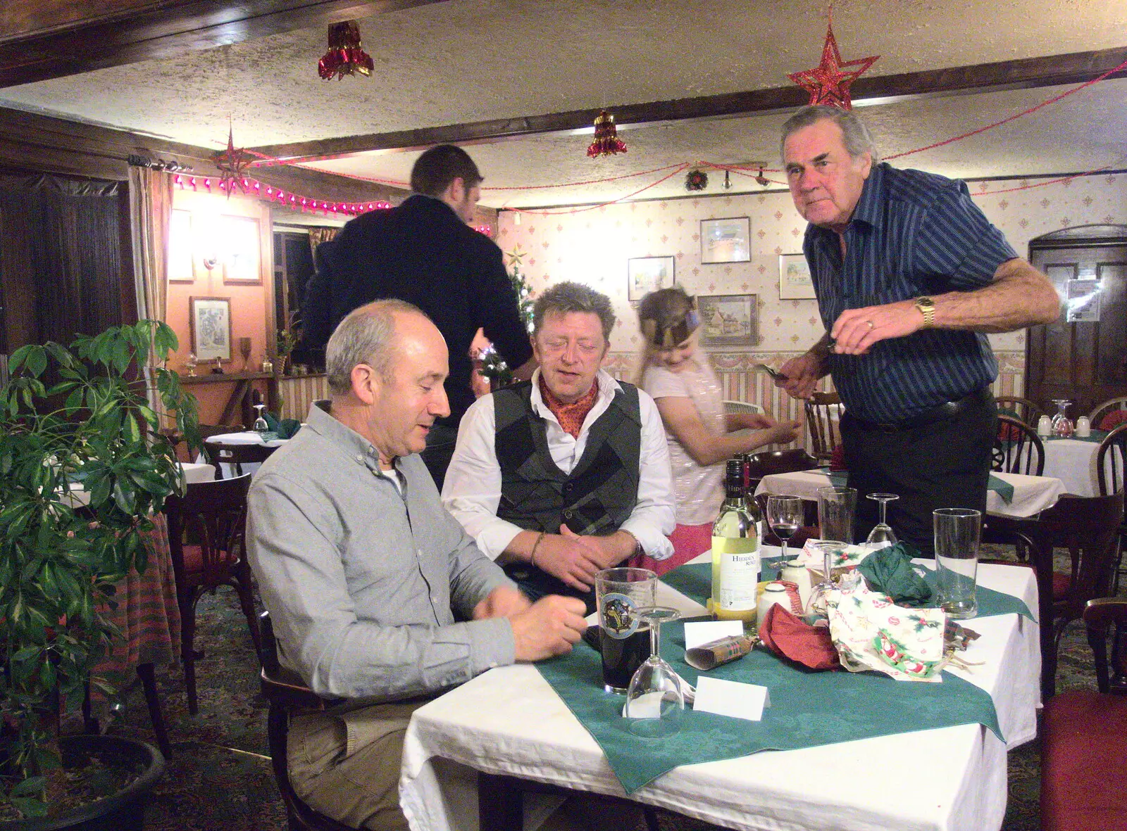 Alan comes over, from The BSCC Christmas Dinner at The Swan Inn, Brome, Suffolk - 3rd December 2016