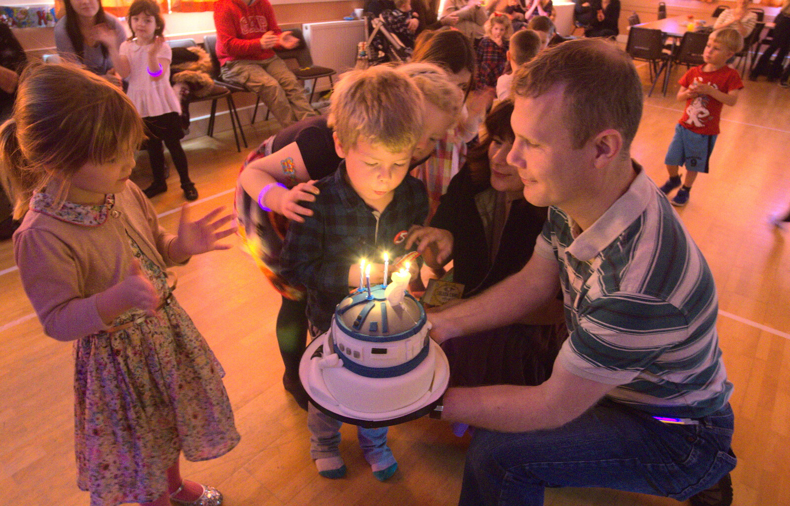 Jack's Birthday and New Windows, Brome and Brockdish, Norfolk - 4th December 2016: Jack blows his candles out