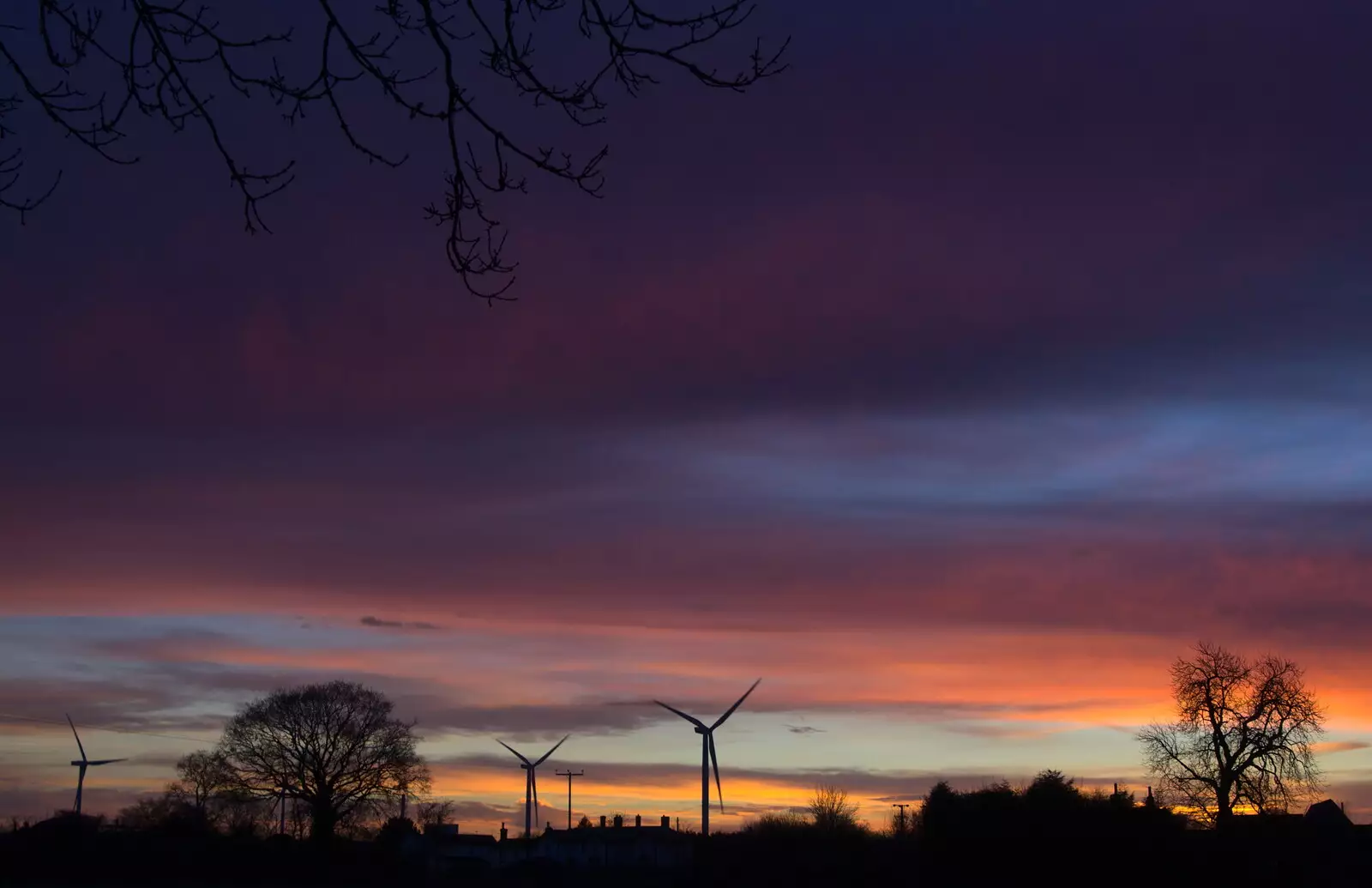 Wind turbines on the airfield, from Jack's Birthday and New Windows, Brome and Brockdish, Norfolk - 4th December 2016