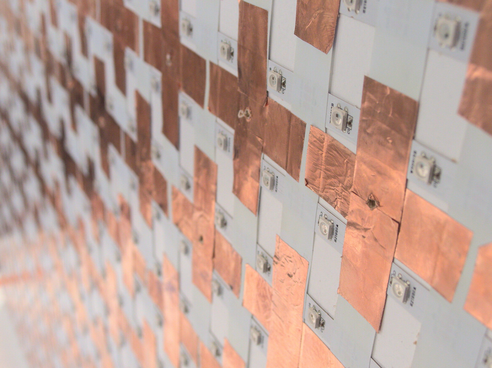 A close-up of copper tape from Innovation Week and a Walk Around the South Bank, Southwark - 8th December 2016