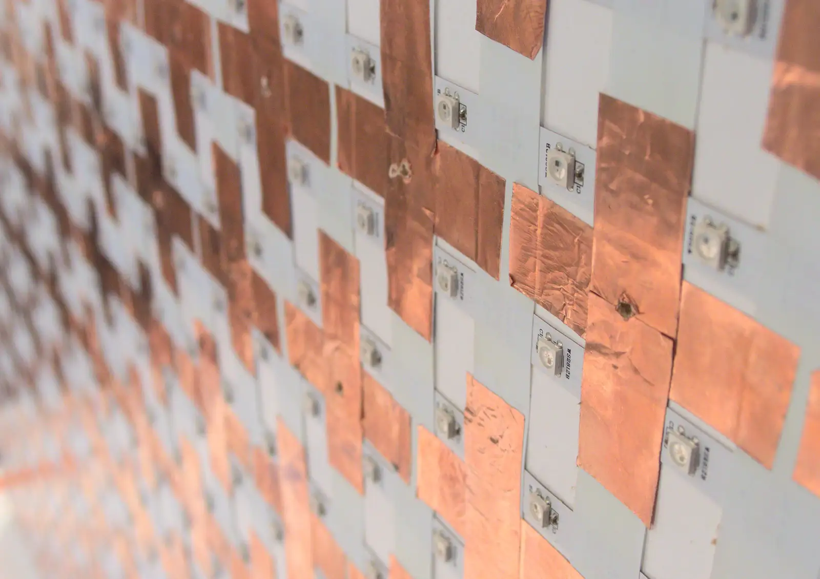 A close-up of copper tape, from Innovation Week and a Walk Around the South Bank, Southwark - 8th December 2016