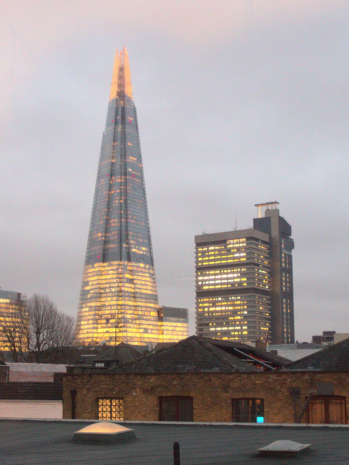 View of the Shard from the office from Innovation Week and a Walk Around the South Bank, Southwark - 8th December 2016