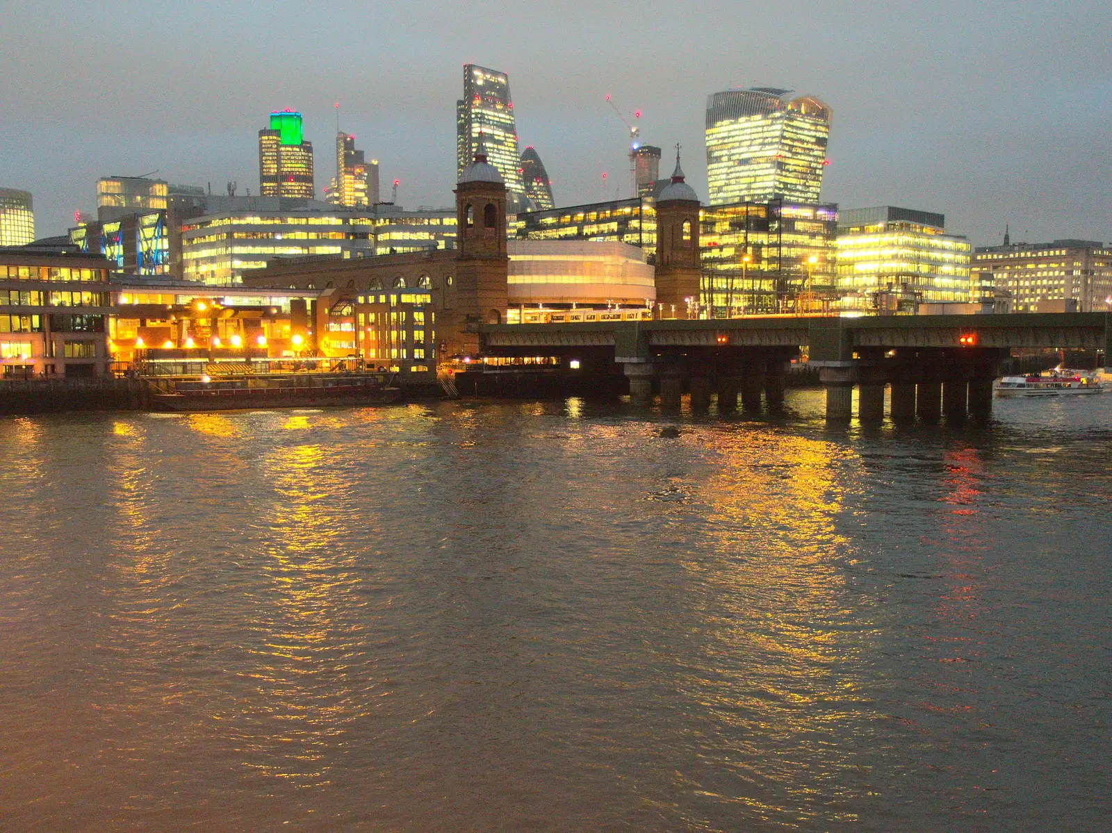 Cannon Street station and the City of London, from Innovation Week and a Walk Around the South Bank, Southwark - 8th December 2016