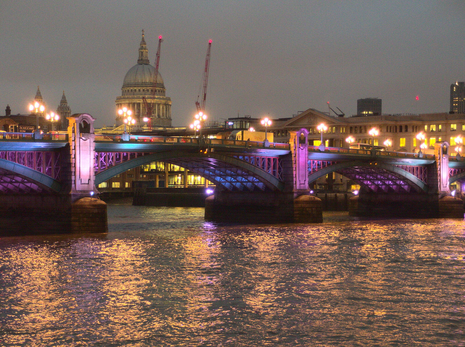 Soutwark Bridge and St. Paul's from Innovation Week and a Walk Around the South Bank, Southwark - 8th December 2016