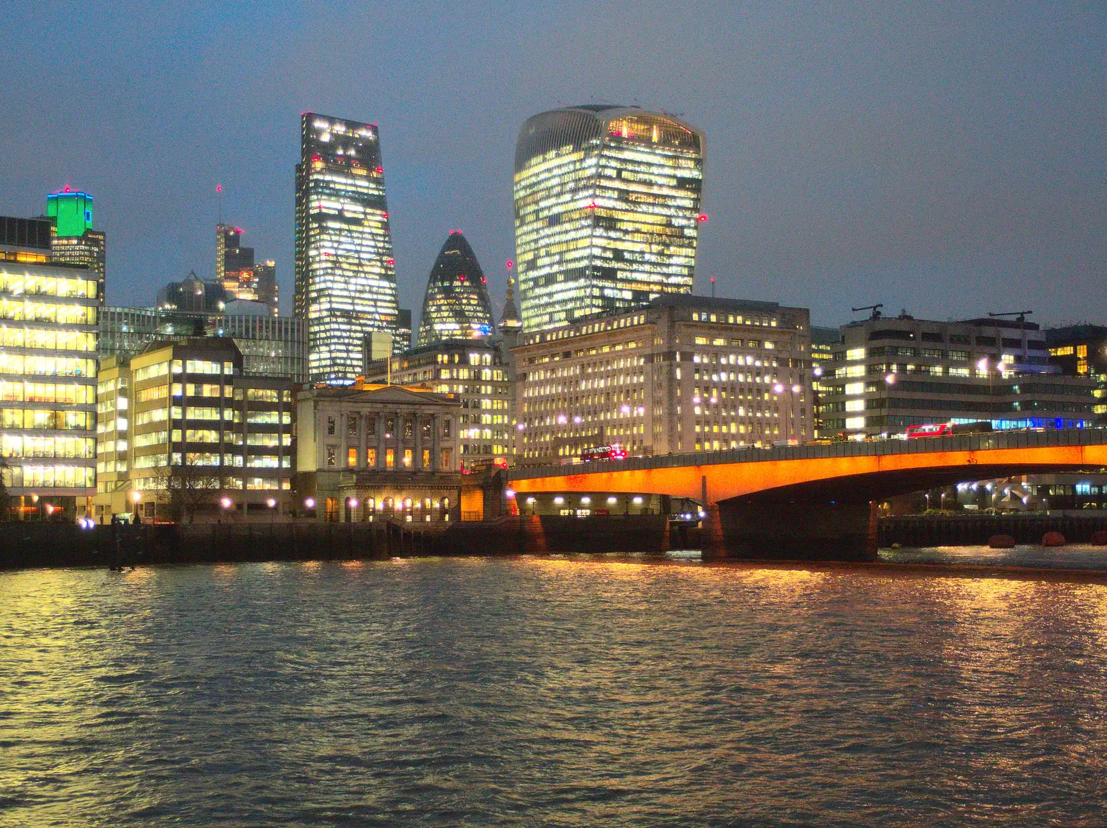 The Cheese Grater and the Walkie-Talkie, from Innovation Week and a Walk Around the South Bank, Southwark - 8th December 2016