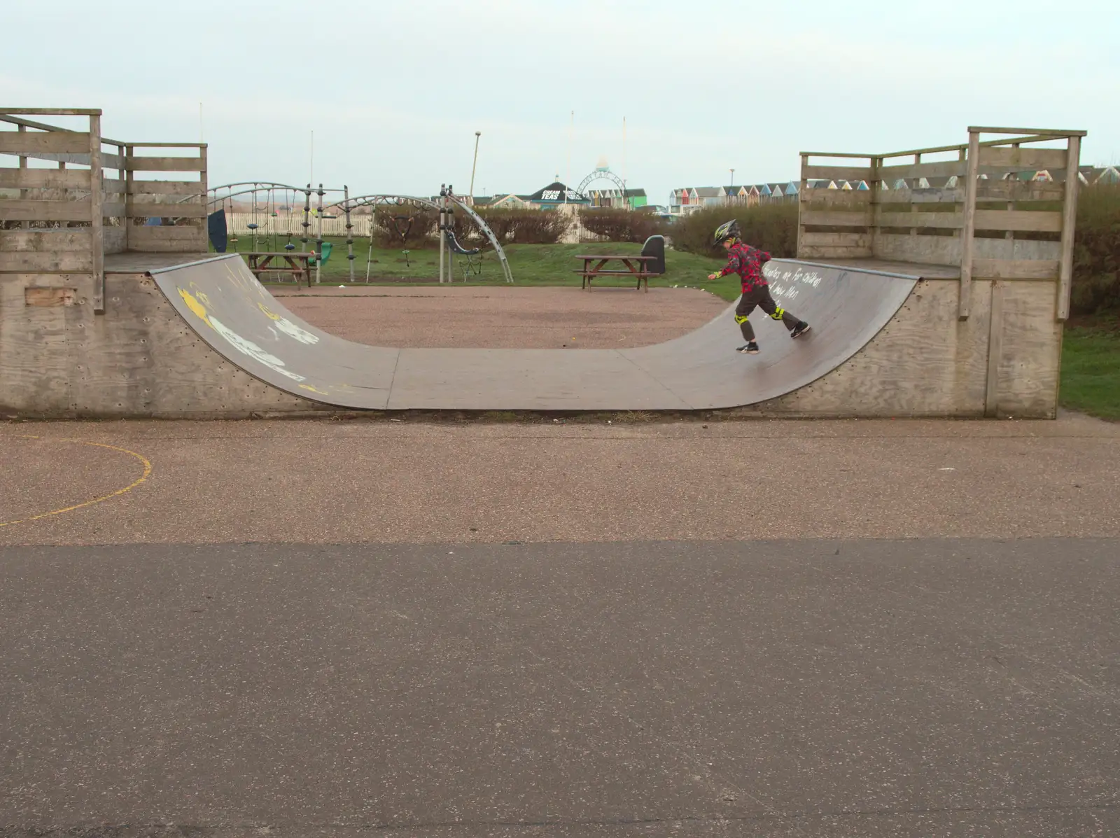 Fred runs about, from Southwold Seaside Pier, Southwold, Suffolk - 18th December 2016