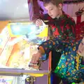 Harry feeds the machine, Southwold Seaside Pier, Southwold, Suffolk - 18th December 2016