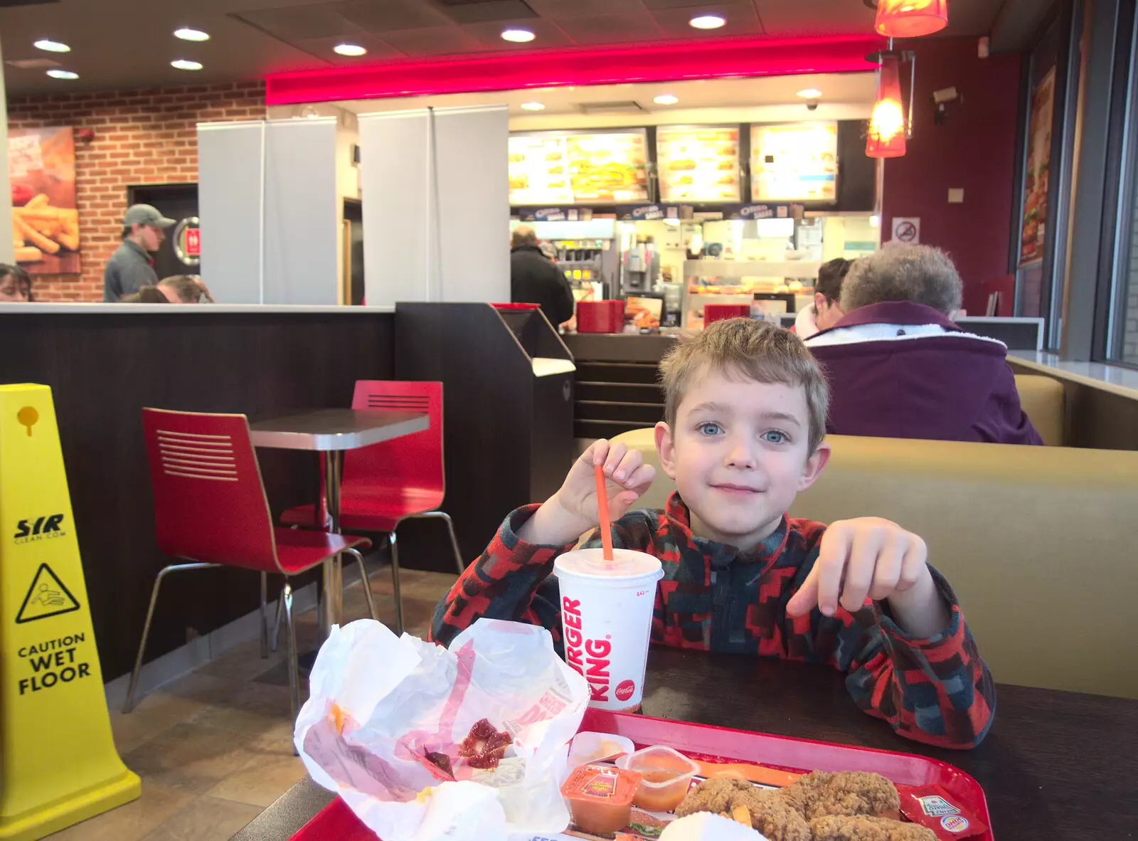 Fred's in Burger King at Ransome's Europark , from Norwich Station and the Light Tunnel, Norwich, Norfolk  - 21st December 2016