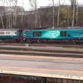 Class 68 68025 'Superb' waits at Norwich, Norwich Station and the Light Tunnel, Norwich, Norfolk  - 21st December 2016