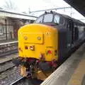 There's another Class 37 - 37405 - on platform 4, Norwich Station and the Light Tunnel, Norwich, Norfolk  - 21st December 2016