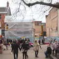 A shop has been unexpectedly demolished, Norwich Station and the Light Tunnel, Norwich, Norfolk  - 21st December 2016