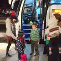 Fred meets Lua off the bus at Ipswich, Christmas and All That, Brome, Suffolk - 25th December 2016