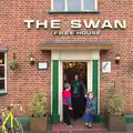 Fred, Haryanna and Lua outside the pub, Christmas and All That, Brome, Suffolk - 25th December 2016