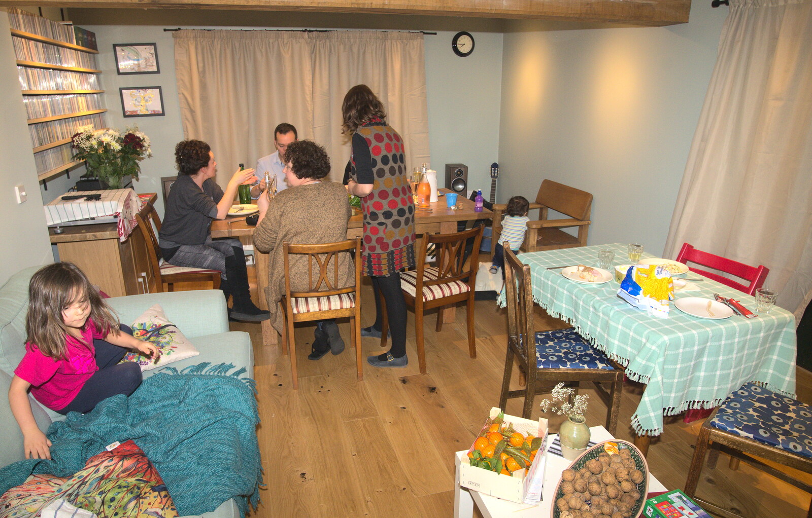 Dinner in the dining room from Christmas and All That, Brome, Suffolk - 25th December 2016