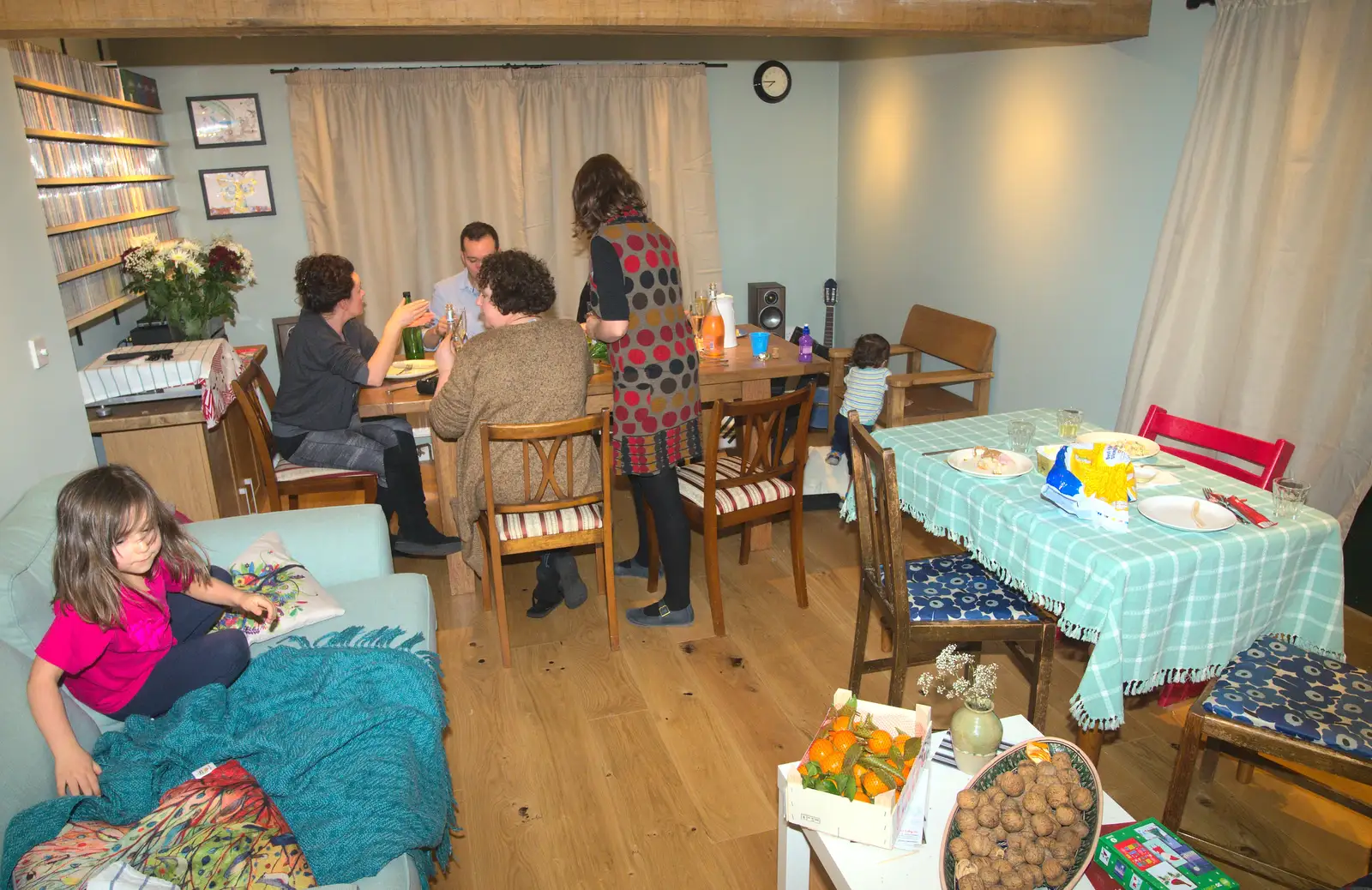 Dinner in the dining room, from Christmas and All That, Brome, Suffolk - 25th December 2016