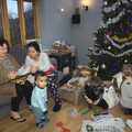 Present frenzy, Christmas and All That, Brome, Suffolk - 25th December 2016