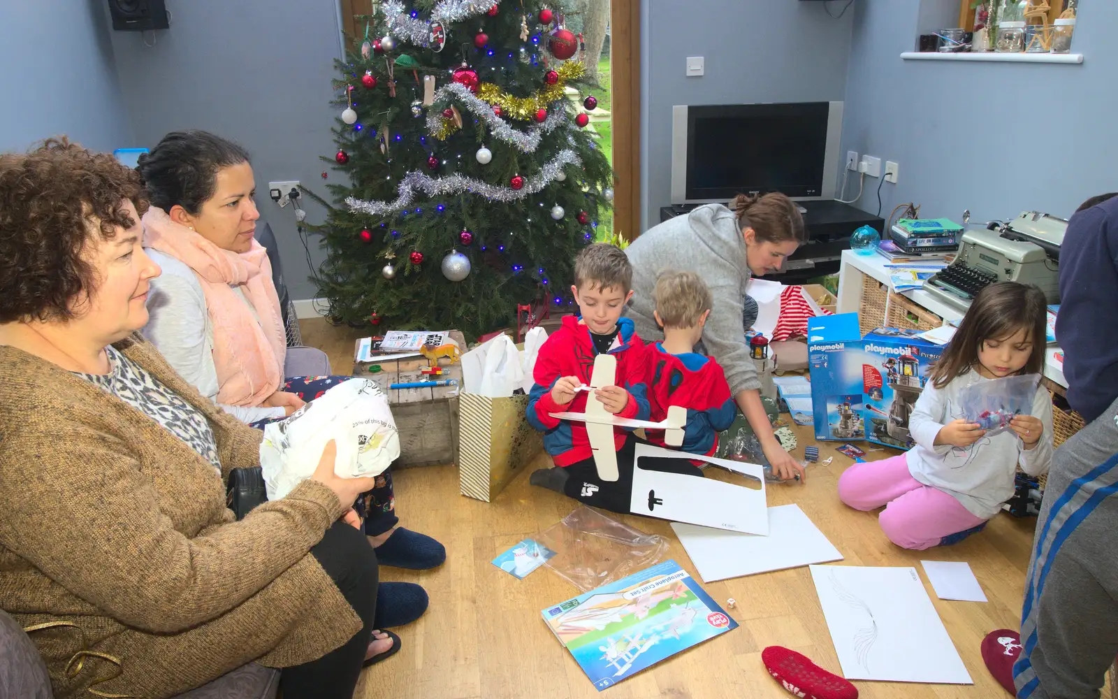 Fred's got a plane, from Christmas and All That, Brome, Suffolk - 25th December 2016