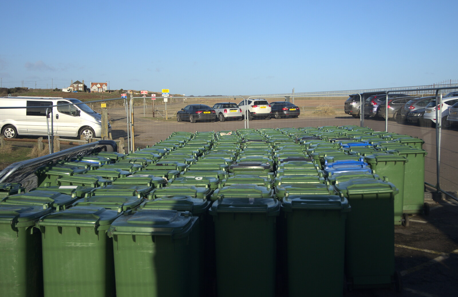 A million wheelie bins at Southwold from Boxing Day in Southwold, Suffolk - 26th December 2016