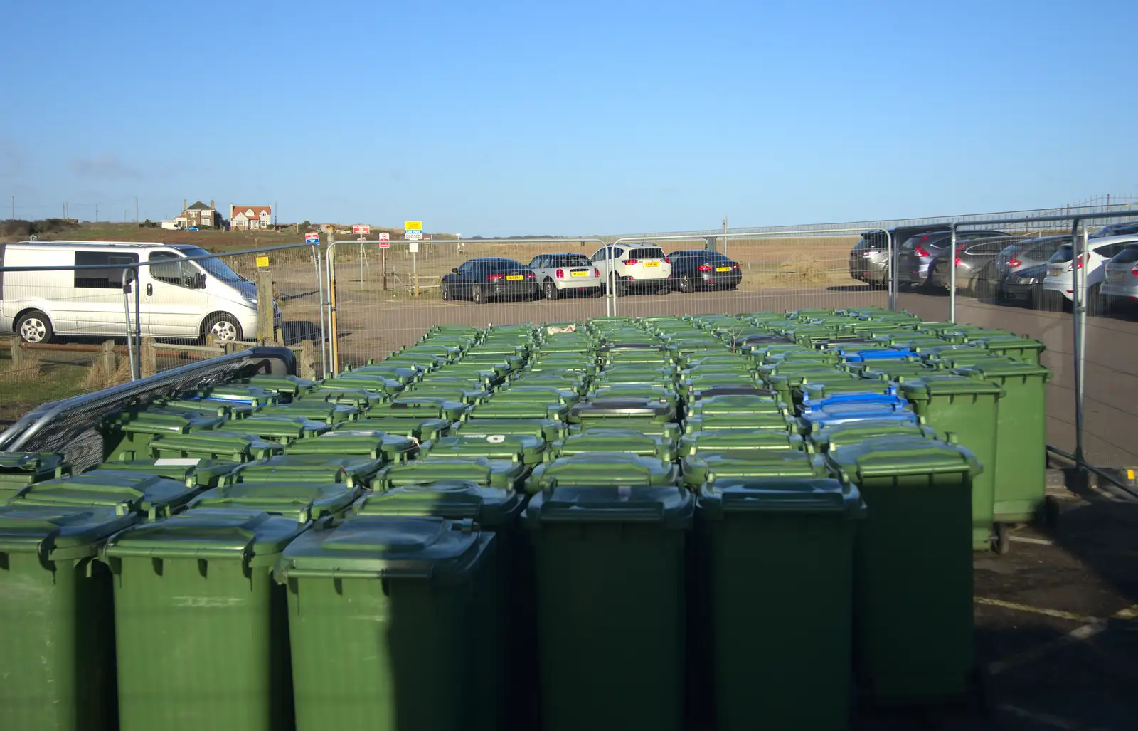 A million wheelie bins at Southwold, from Boxing Day in Southwold, Suffolk - 26th December 2016