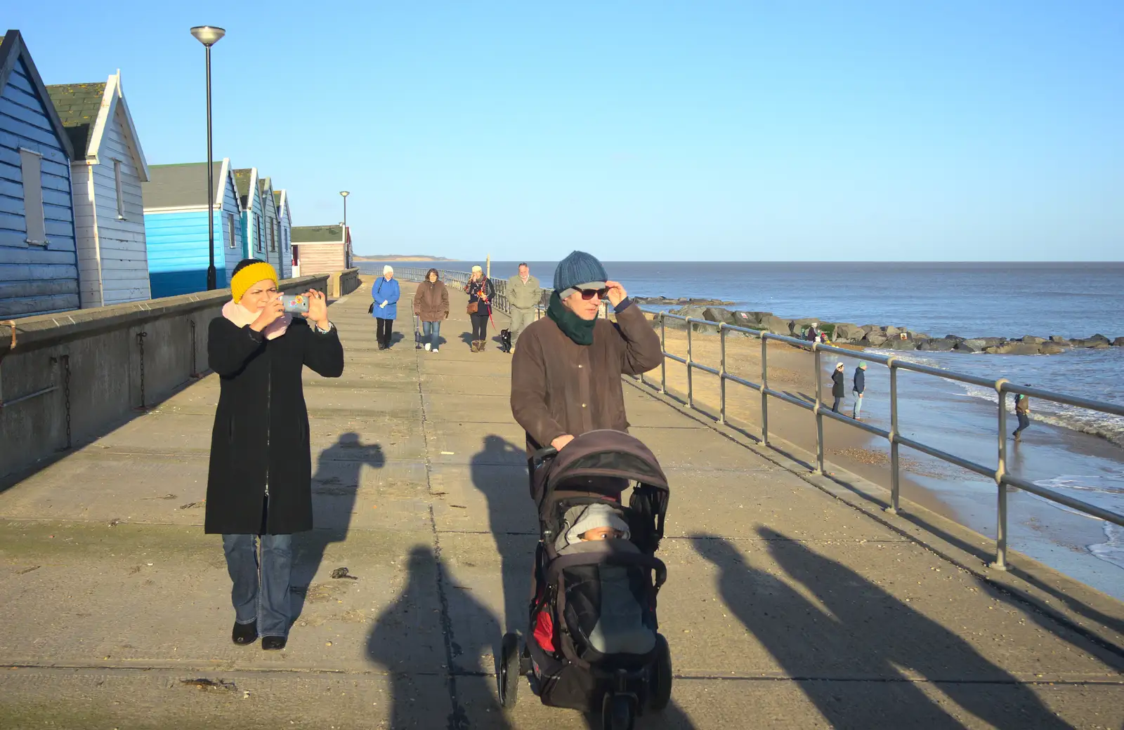 Haryanna and Jamie, from Boxing Day in Southwold, Suffolk - 26th December 2016