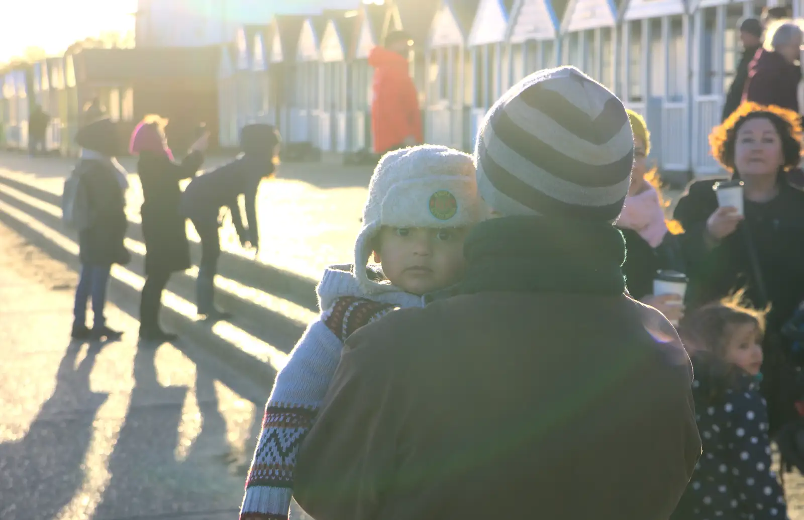 Nicolas in Fred (and Harry's) old hat, from Boxing Day in Southwold, Suffolk - 26th December 2016