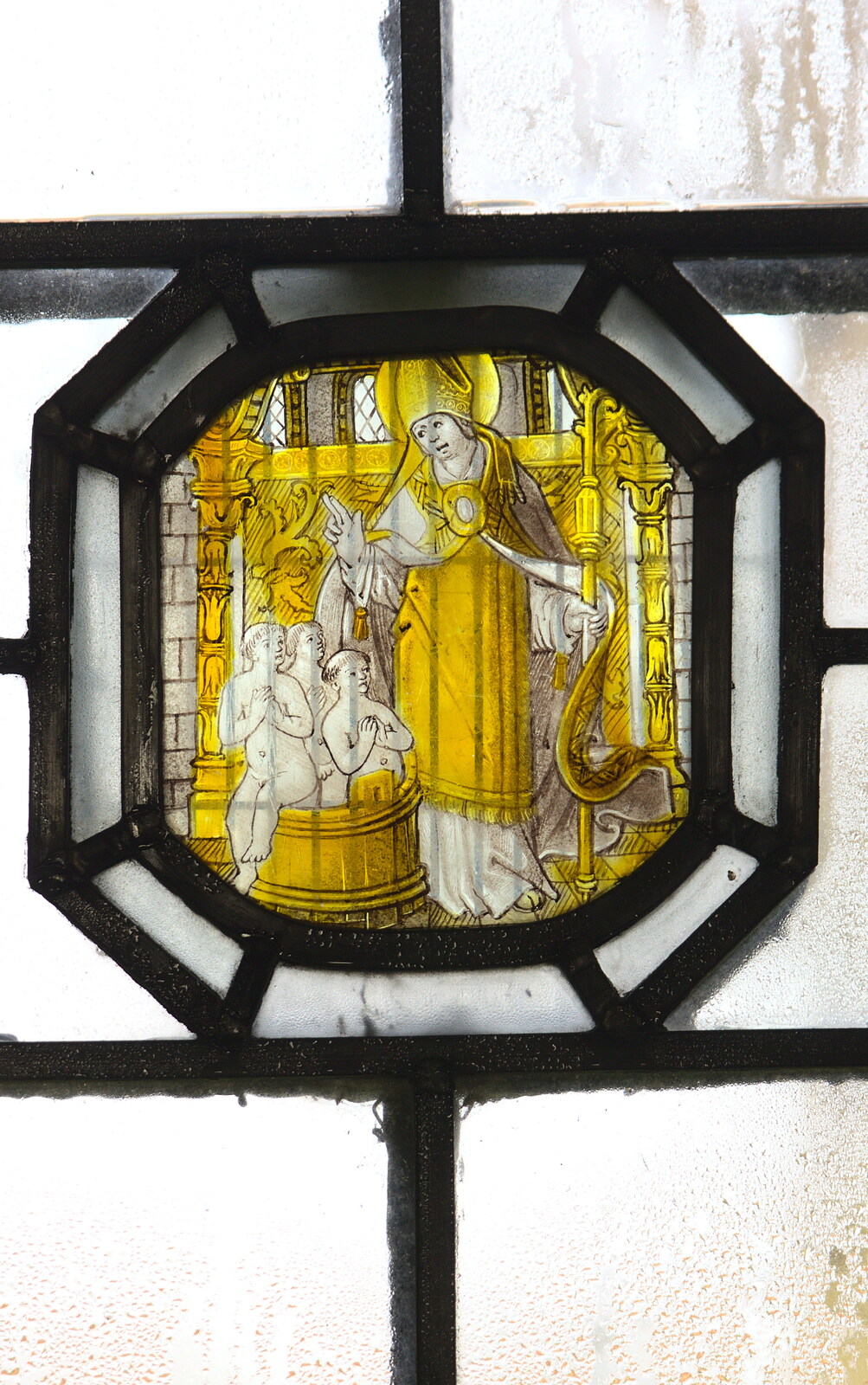 Mediaeval stained glass from A Trip to Ickworth House, Horringer, Suffolk - 30th December 2016
