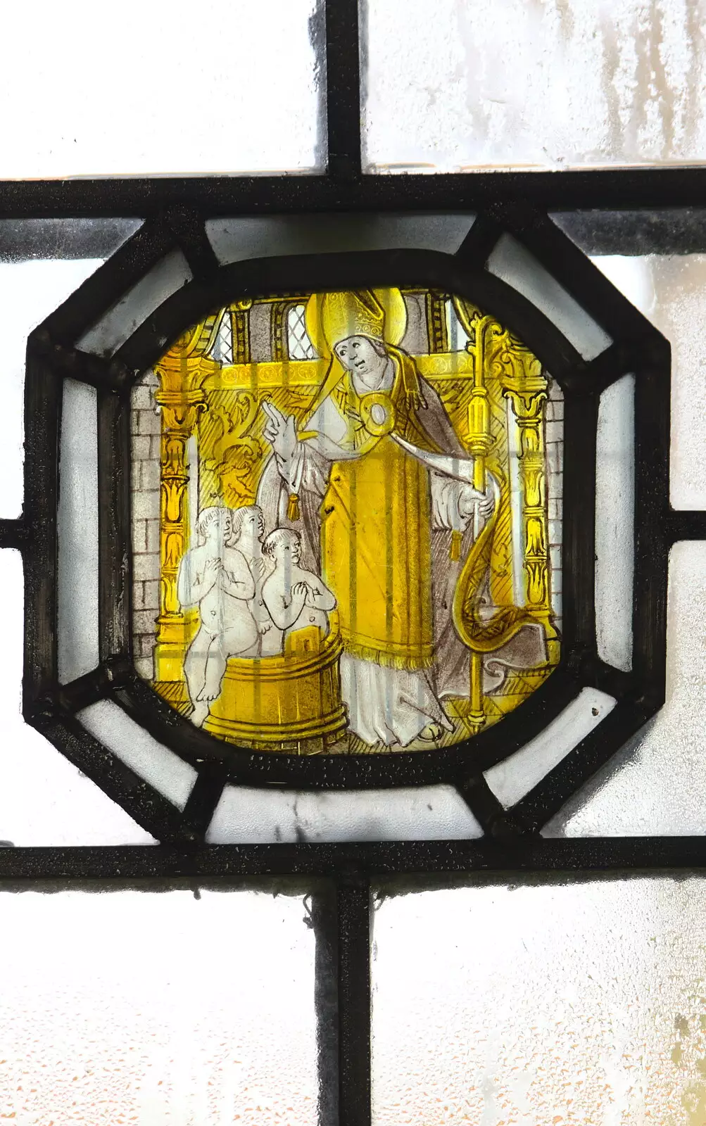 Mediaeval stained glass, from A Trip to Ickworth House, Horringer, Suffolk - 30th December 2016