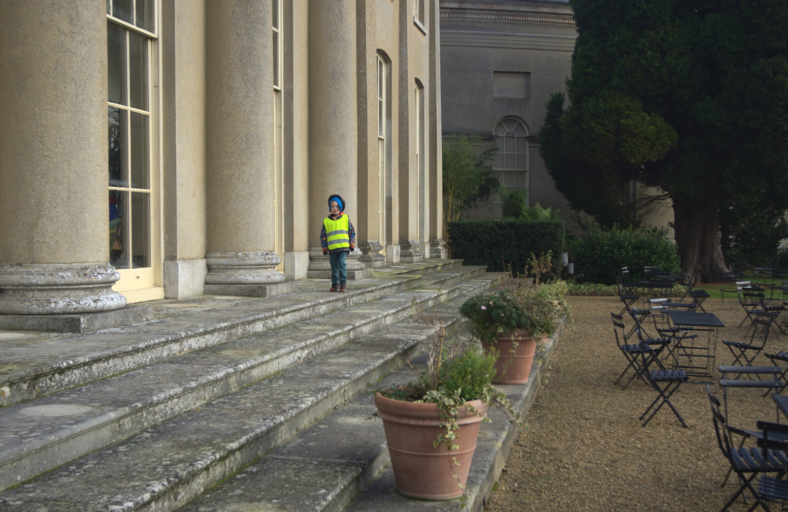 Harry outside the Orangery from A Trip to Ickworth House, Horringer, Suffolk - 30th December 2016