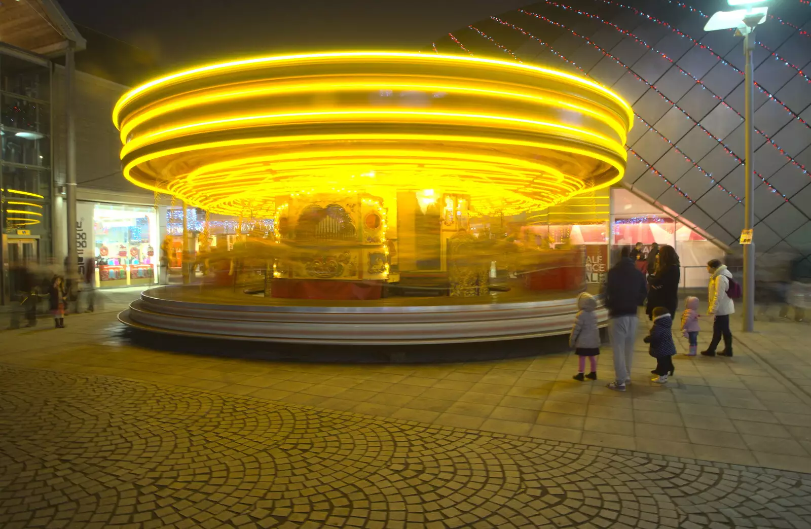 Carousel blur, from A Trip to Ickworth House, Horringer, Suffolk - 30th December 2016