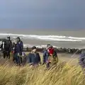 Crowds mill around, Horsey Seals and Sea Palling, Norfolk Coast - 2nd January 2017