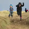 Harry and Fred jump around, Horsey Seals and Sea Palling, Norfolk Coast - 2nd January 2017